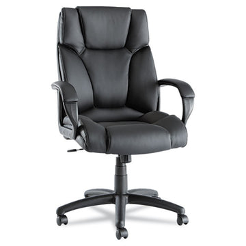 Alera® Alera Fraze Series Executive High-back Swivel-tilt Bonded Leather Chair, Supports 275 Lb, 17.71" To 21.65" Seat Height, Black freeshipping - TVN Wholesale